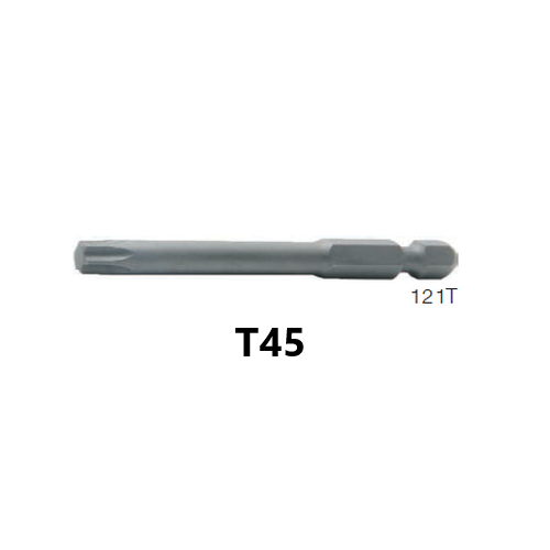 SKI - สกี จำหน่ายสินค้าหลากหลาย และคุณภาพดี | KOKEN 121T ดอกไขควงลมหัวท๊อกซ์ T45x50mm. 6P แกน 1/4นิ้ว
